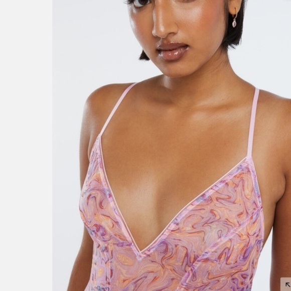 Savaged X Fenty Rihanna X-Ray Vision Gathered Mesh Crotchless Catsuit multi M - Picture 6 of 13